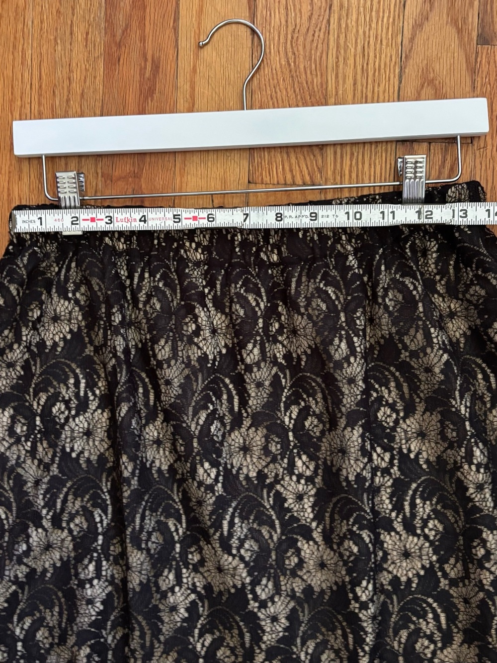 Damianou Black Lace 3 Pc Set 90s Vintage Midi Made in USA Autumn Wedding Large - Picture 11 of 16
